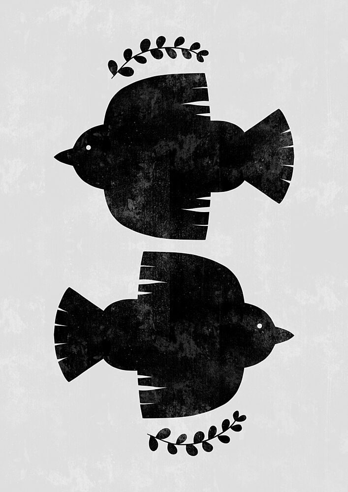 Two Peaceful Doves art print by Bainai for $57.95 CAD
