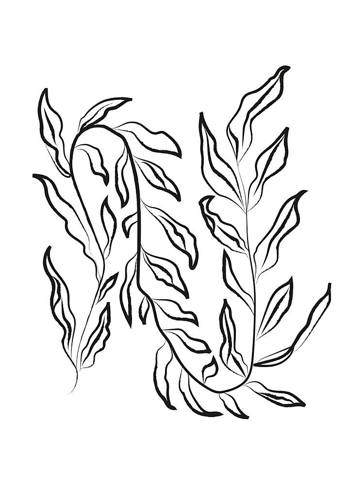 Leafy Elegance art print by Treechild for $57.95 CAD