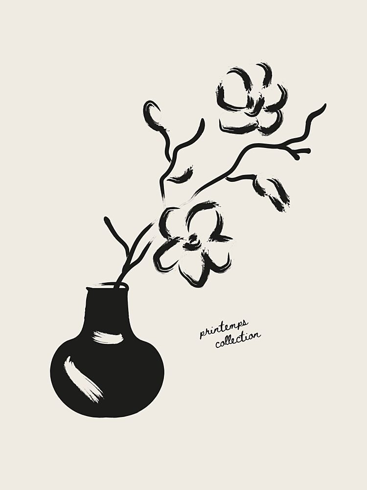 Monochrome Blooms art print by Treechild for $57.95 CAD