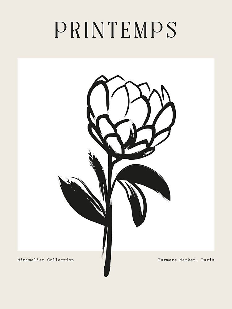 Black Ink Bloom art print by Treechild for $57.95 CAD