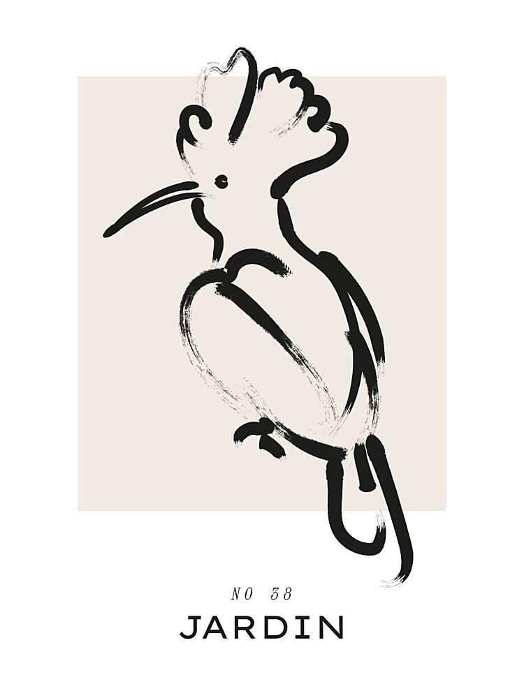 Elegant Avian Brushstroke art print by Treechild for $57.95 CAD
