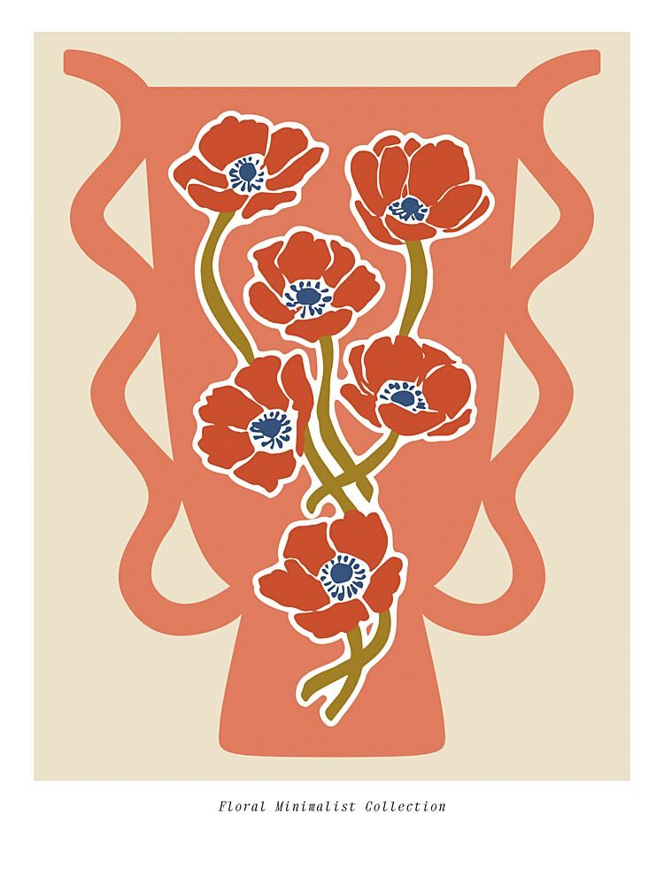 Vibrant Poppy Vase art print by Treechild for $57.95 CAD