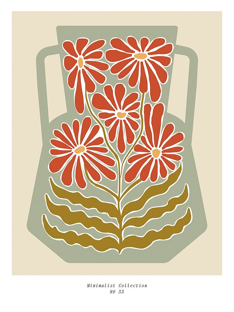 Vibrant Floral Vase art print by Treechild for $57.95 CAD