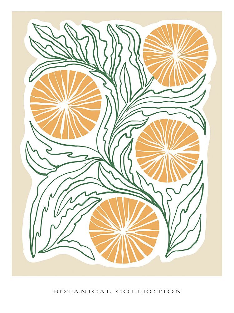 Verdant Orangescape art print by Treechild for $57.95 CAD