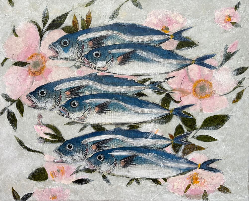 Sardines In Pink art print by Karenina Fabrizzi for $57.95 CAD