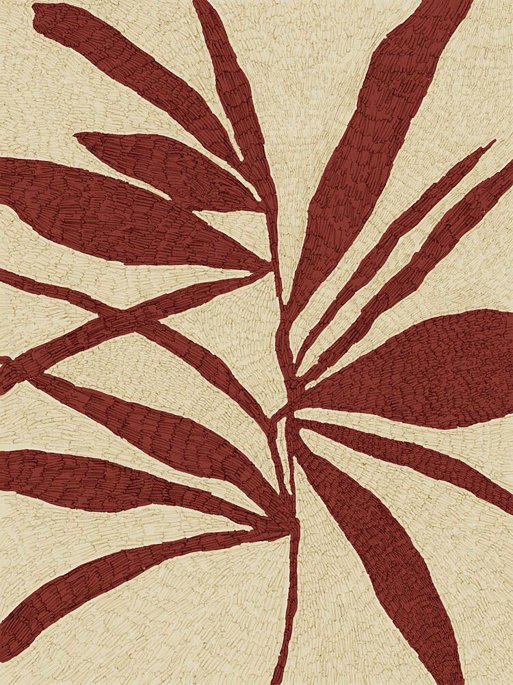 Red Leaf Silhouette art print by Treechild for $57.95 CAD