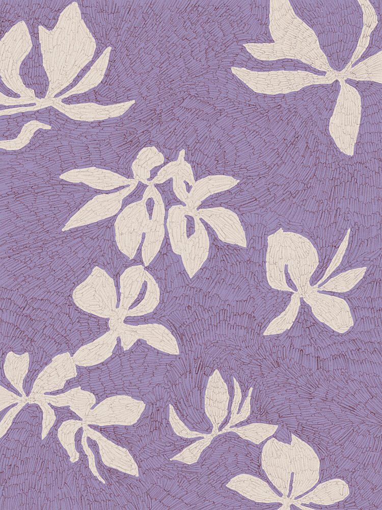 Purple Petal Dance art print by Treechild for $57.95 CAD