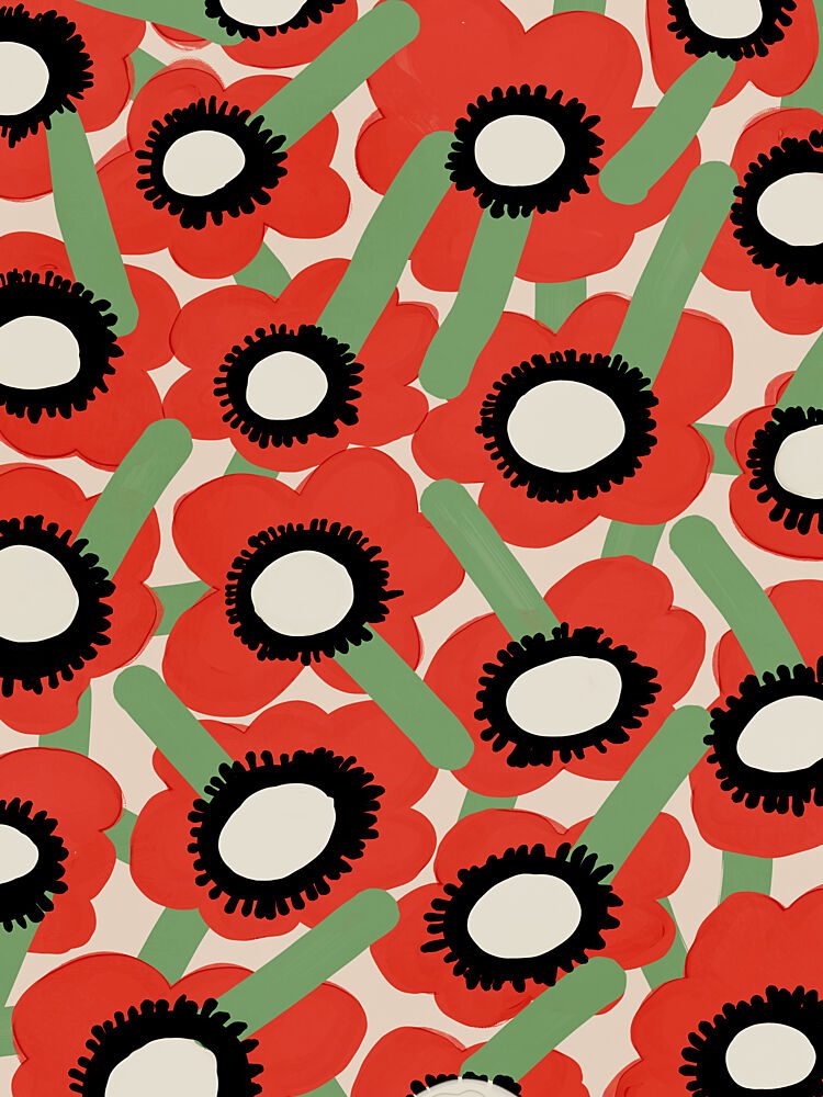 Bold Poppy Field art print by Treechild for $57.95 CAD