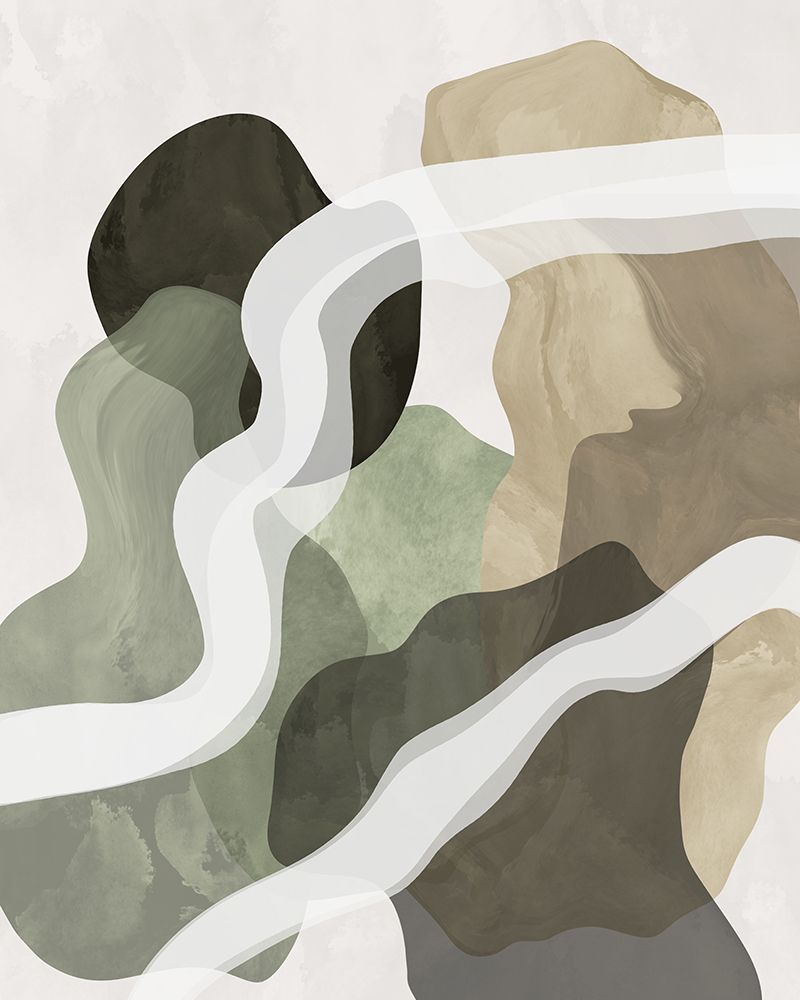 Earthy Flowing Shapes art print by Sannel Larson for $57.95 CAD