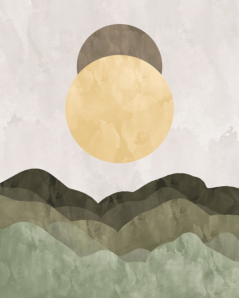 Minimalist Mountain Sunset art print by Sannel Larson for $57.95 CAD