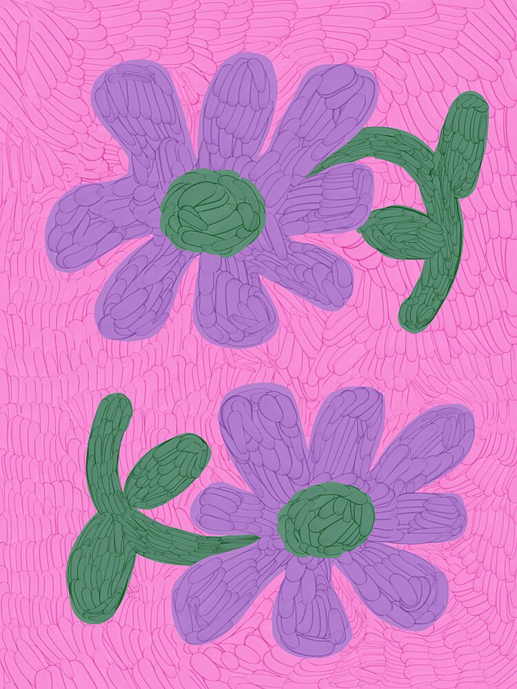 Blossoms in Pink art print by Treechild for $57.95 CAD