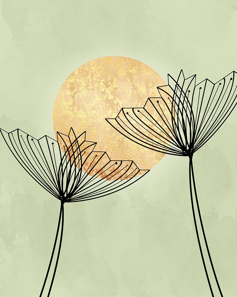 Golden Sun Flowers art print by Sannel Larson for $57.95 CAD