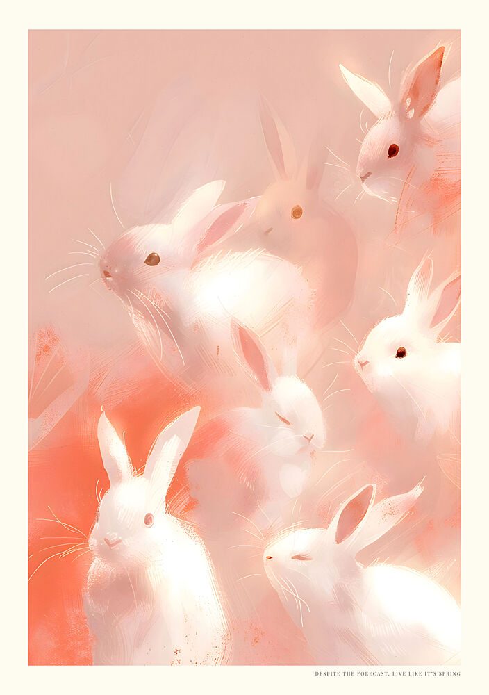 Whispering Bunnies art print by Treechild for $57.95 CAD