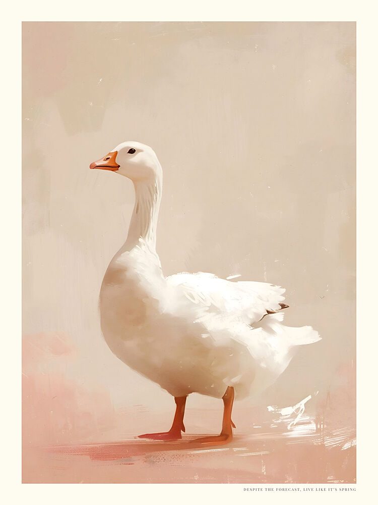 Graceful Goose Stance art print by Treechild for $57.95 CAD