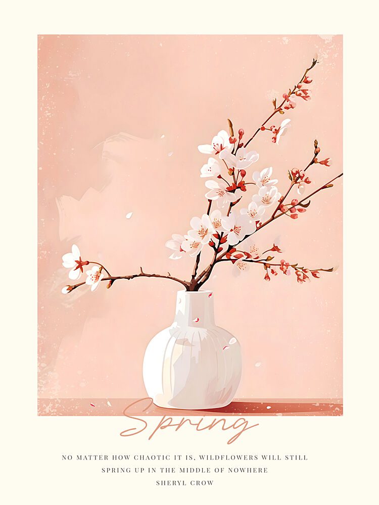 Cherry Blossom Vase art print by Treechild for $57.95 CAD