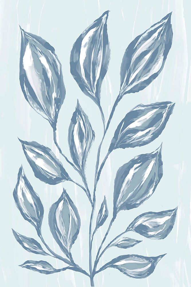Soft Blue Botanical art print by Martina for $57.95 CAD
