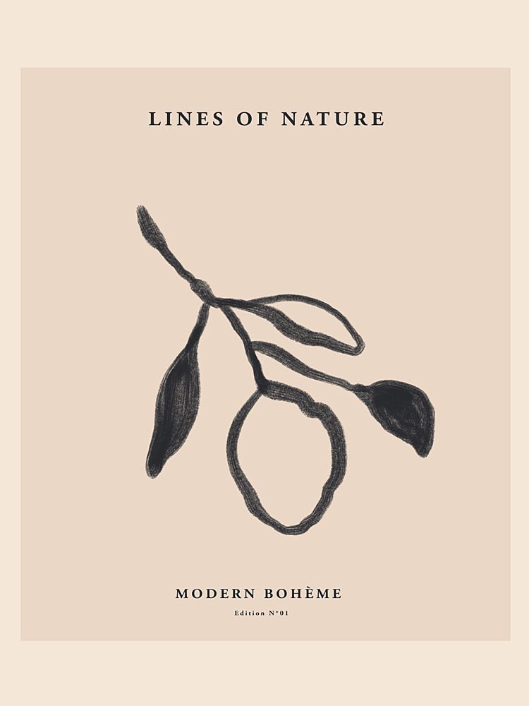 Elegant Nature Sketch art print by Treechild for $57.95 CAD