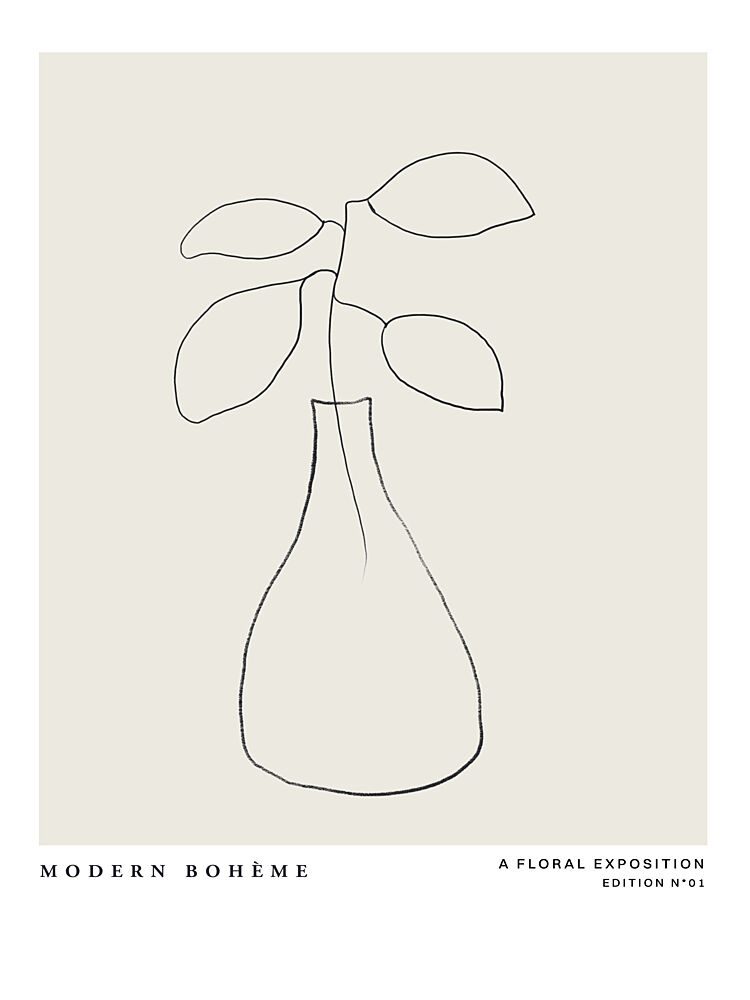 Minimalist Vase art print by Treechild for $57.95 CAD