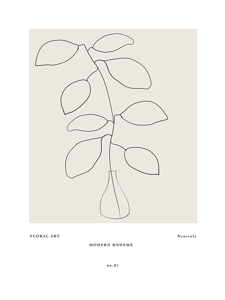 Linear Leaf Dance art print by Treechild for $57.95 CAD