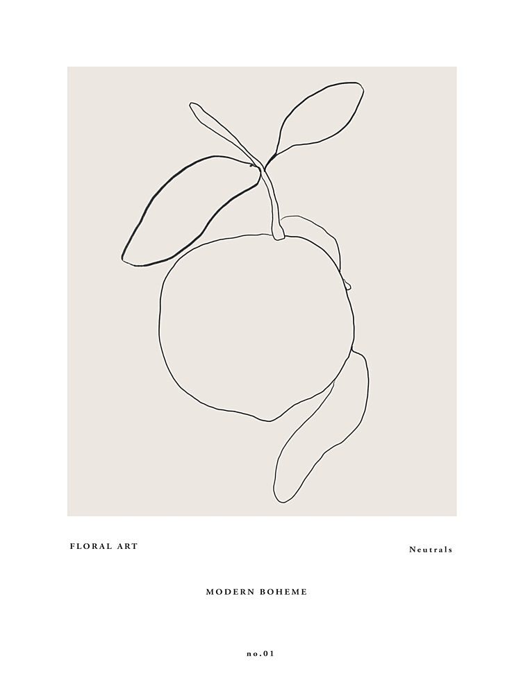 Minimalist Citrus art print by Treechild for $57.95 CAD