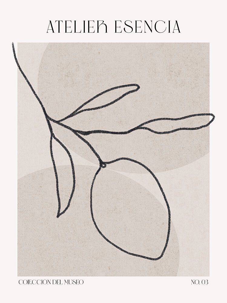 Lemon Line Elegance art print by Treechild for $57.95 CAD