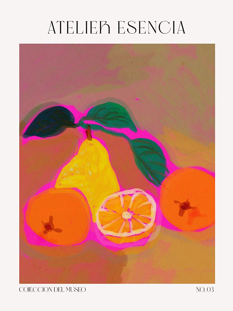Vivid Citrus Harmony art print by Treechild for $57.95 CAD