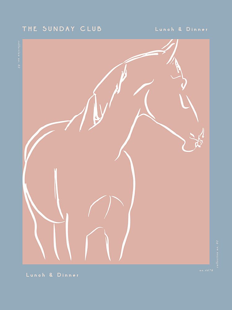 Elegant Equine Sketch art print by Treechild for $57.95 CAD