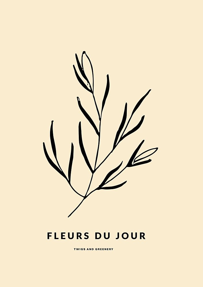 Simple Floral Elegance art print by Treechild for $57.95 CAD