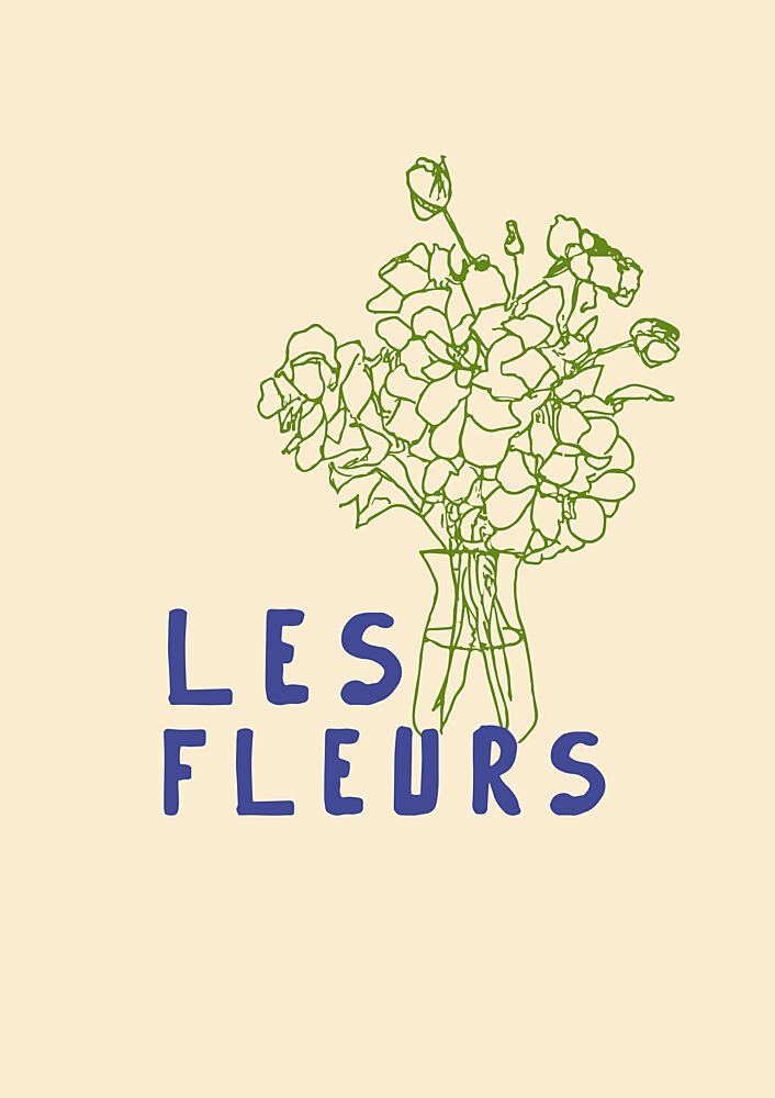 Blooming Linework art print by Treechild for $57.95 CAD