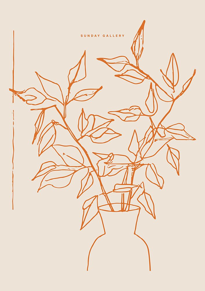 Minimalist Flora art print by Treechild for $57.95 CAD