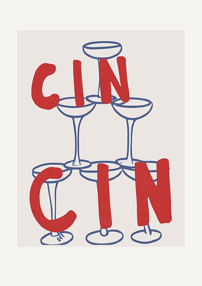 Cheers Pyramid art print by Treechild for $57.95 CAD