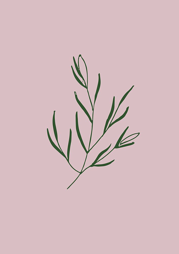 Minimal Leaf Elegance art print by Treechild for $57.95 CAD