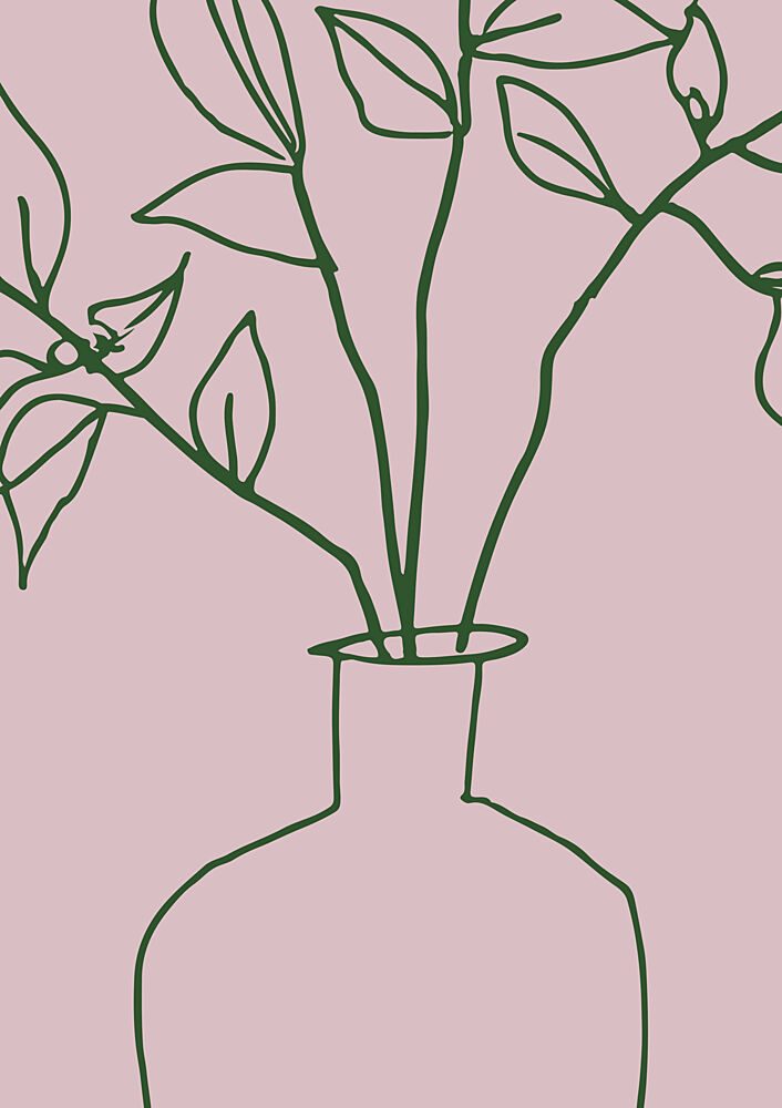 Minimalist Flora art print by Treechild for $57.95 CAD