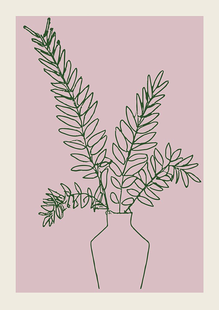 Botanical Linework art print by Treechild for $57.95 CAD