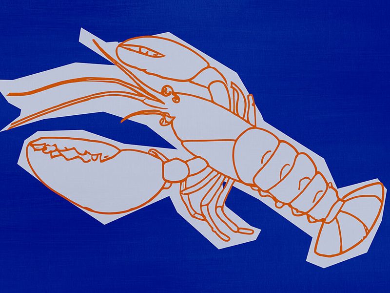 Lobster in Lines art print by Treechild for $57.95 CAD