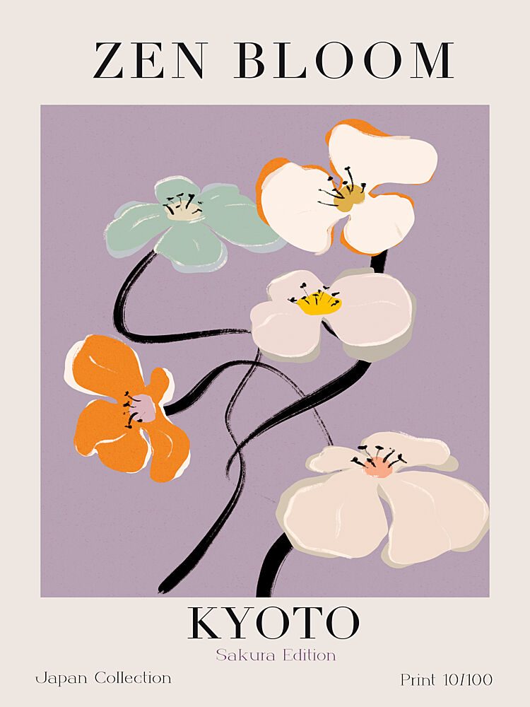 Blossoms in Kyoto art print by Treechild for $57.95 CAD