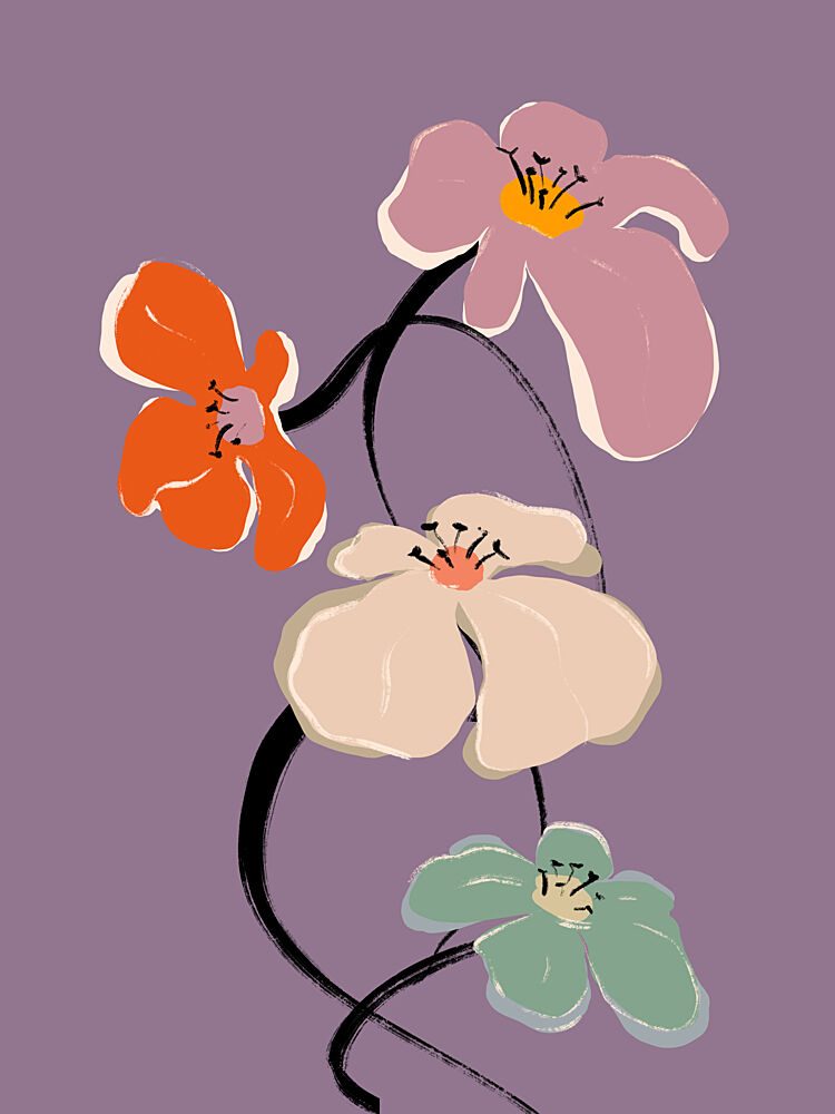 Floral Harmony art print by Treechild for $57.95 CAD