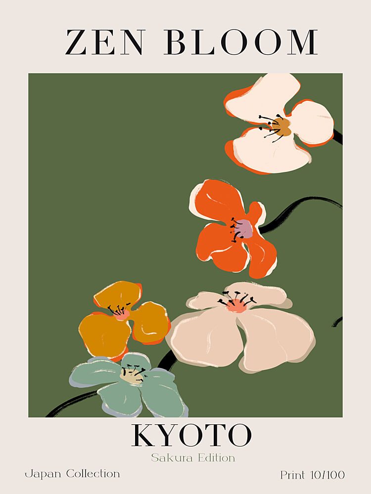 Floral Harmony art print by Treechild for $57.95 CAD
