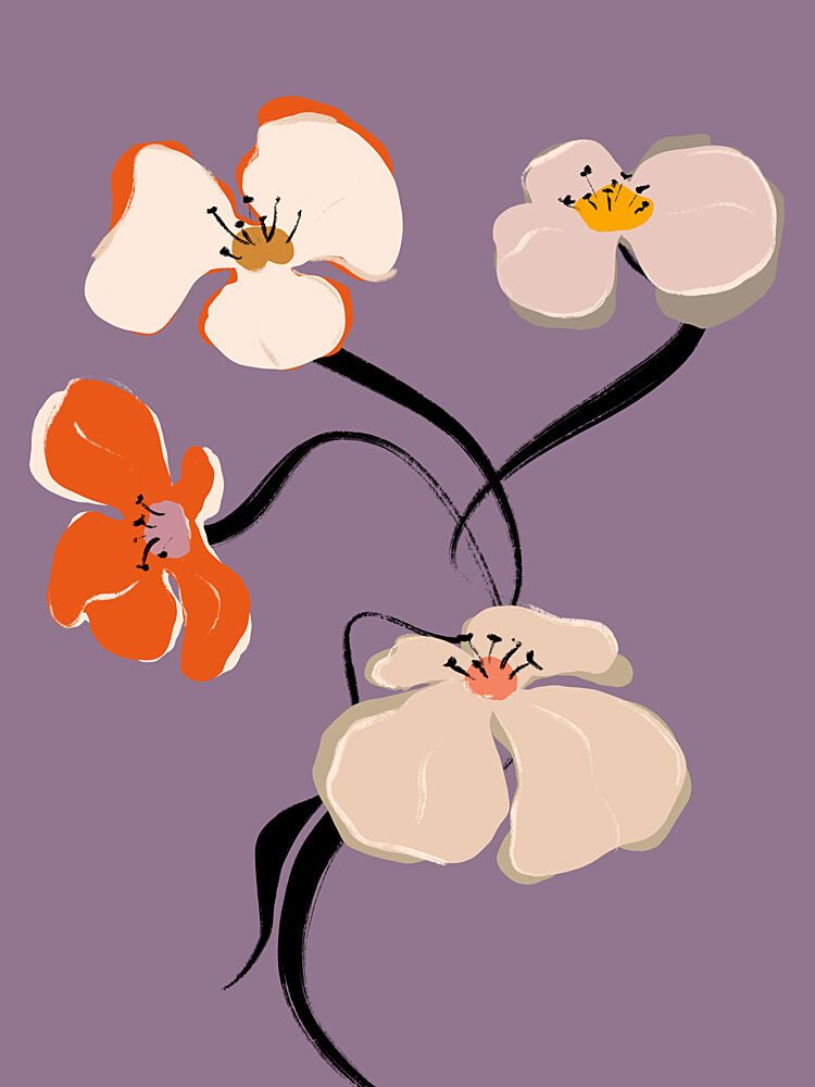 Whimsical Blossoms art print by Treechild for $57.95 CAD