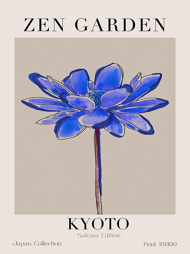 Tranquil Bloom art print by Treechild for $57.95 CAD