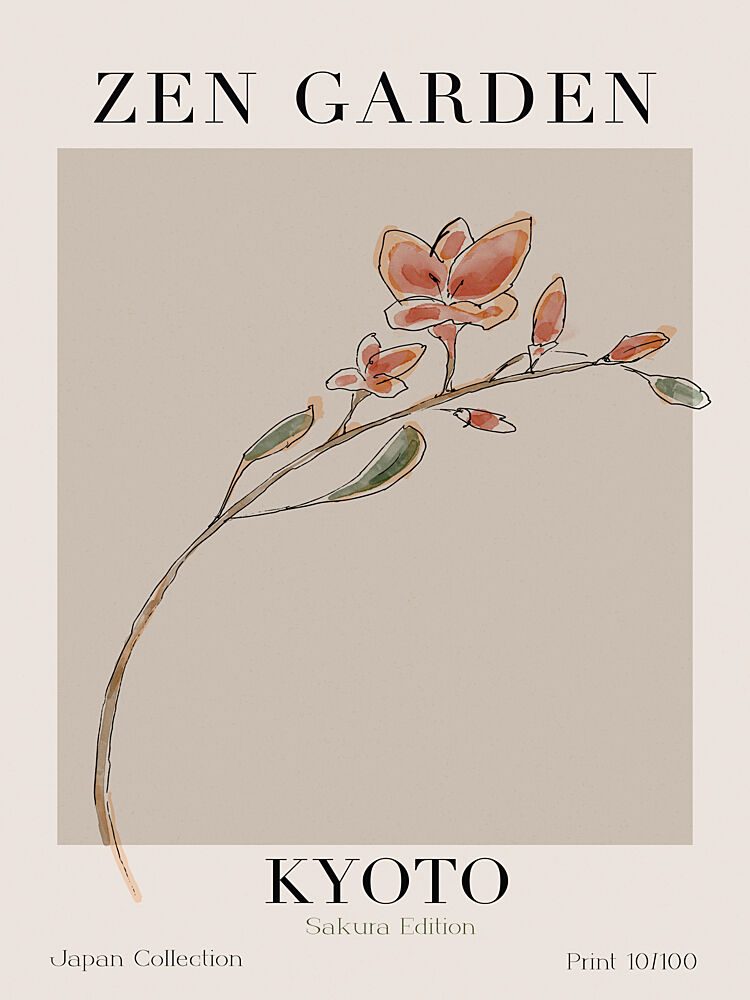 Sakura Tranquility art print by Treechild for $57.95 CAD
