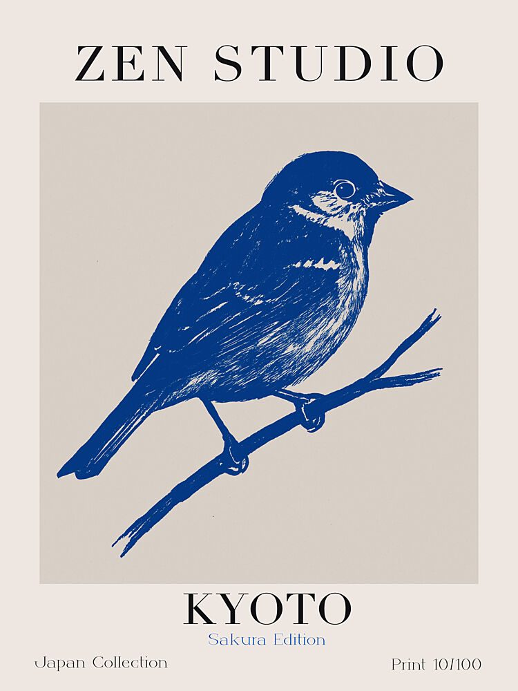 Serene Sparrow Sketch art print by Treechild for $57.95 CAD