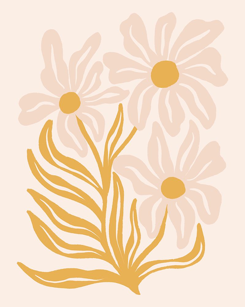 Golden Daisies Bloom art print by Angela Minca for $57.95 CAD