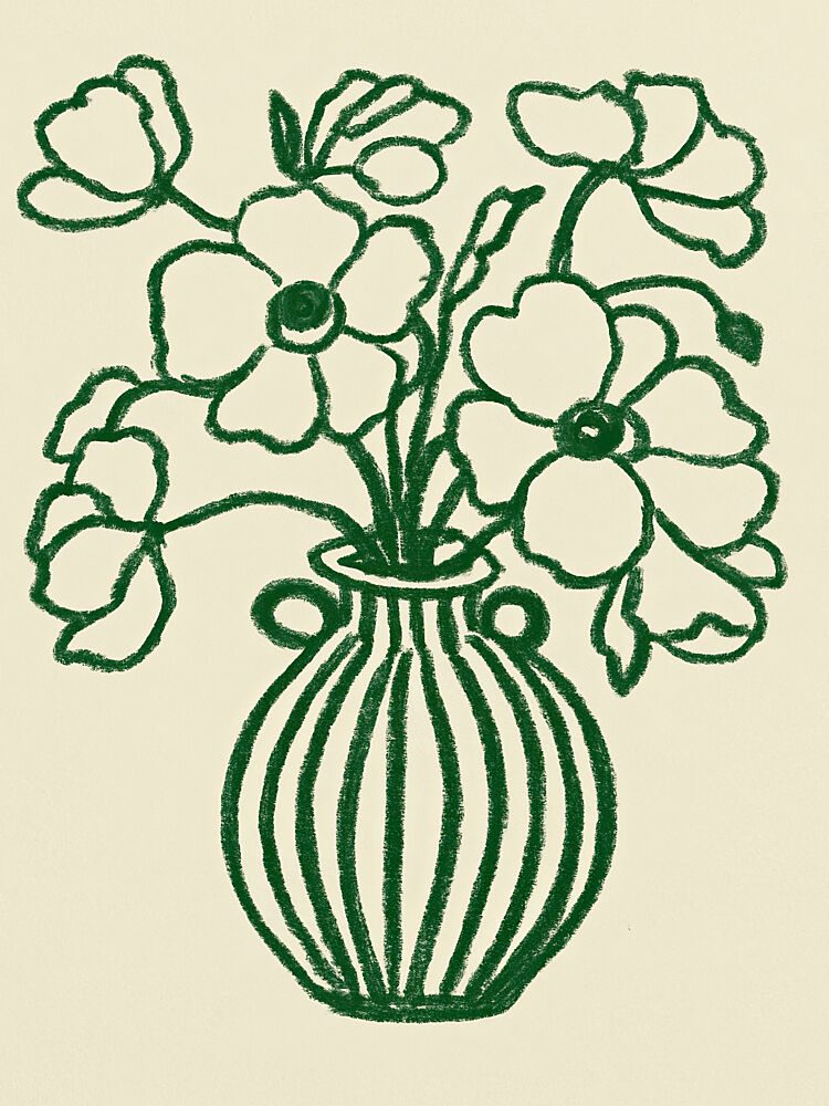 Vibrant Blooms Vase art print by Treechild for $57.95 CAD
