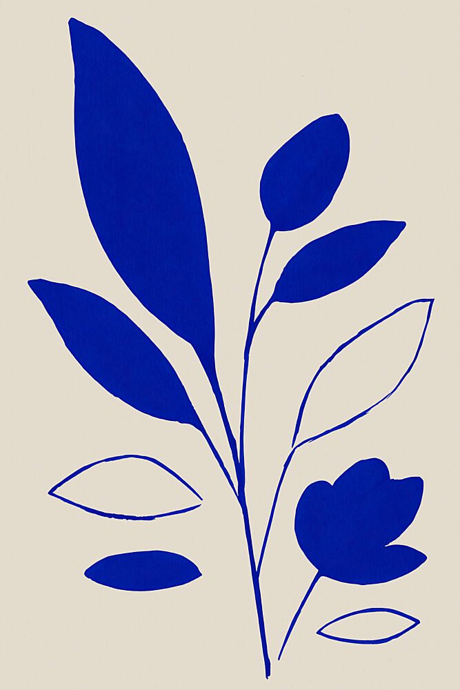 Indigo Stem art print by Treechild for $57.95 CAD