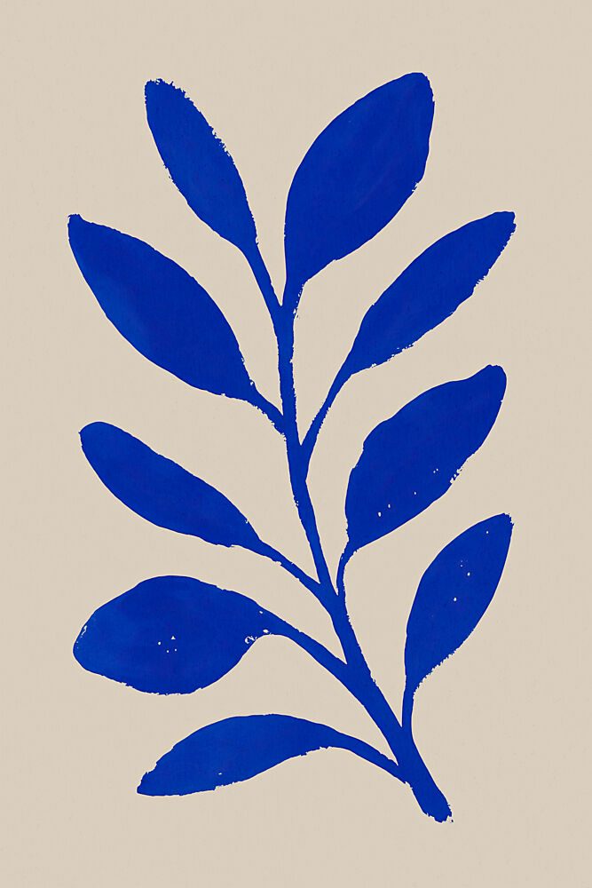 Blue Leaf Harmony art print by Treechild for $57.95 CAD