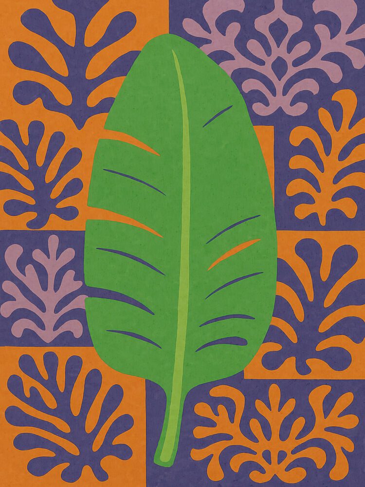 Leafy Mosaic Burst art print by Treechild for $57.95 CAD