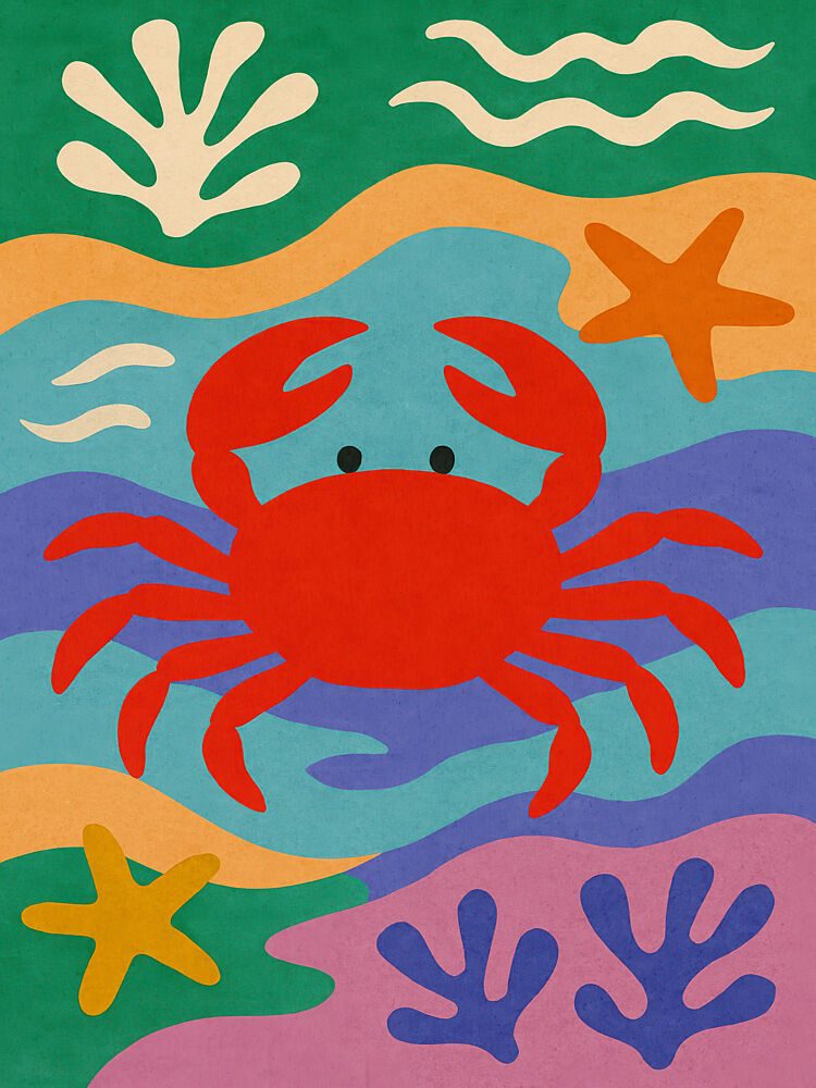 Colorful Ocean Life art print by Treechild for $57.95 CAD