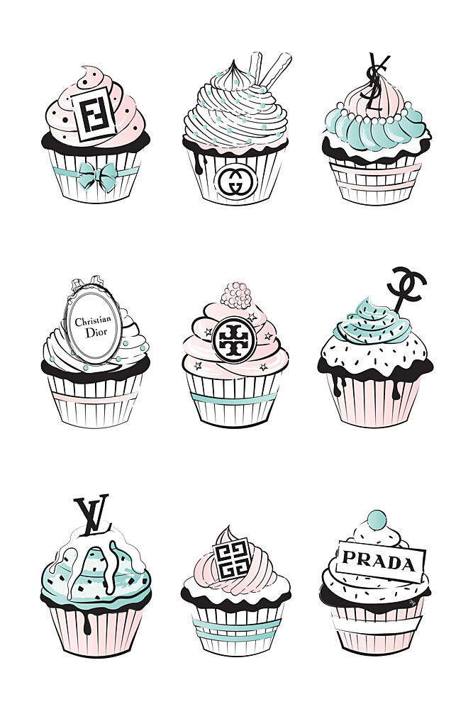 Sweet Fashion Treats art print by Martina for $57.95 CAD
