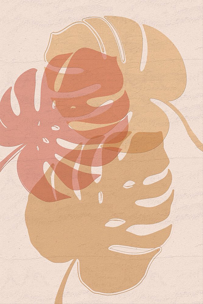 Tropical Leaf Layers art print by Martina for $57.95 CAD